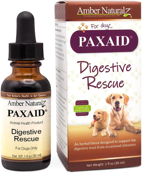 Amber NaturalZ Paxaid Digestive Rescue for Dogs and Puppies, Supports Normal Appetite & Gut Function