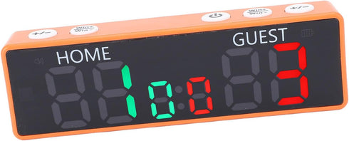 V30 6-Digit Mini Digital Scoreboard with Buzzer, Portable Rechargeable Tabletop Score Keeper for Board Games, Sports