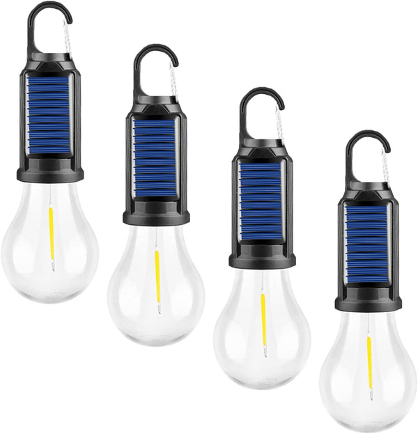 Solar Tent Camping Light Bulb Rechargeable Portable LED Camping Lantern3 Lighting Modes