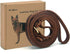 Real Leather Slip Lead Dog Leash - Soft Adjustable Pet Slip Leads, Heavy Duty Flat Training Leash, 6ft Brown