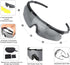xaegistac Tactical Eyewear with 3 Interchangeable Lenses, Outdoor Unisex Shooting Glasses