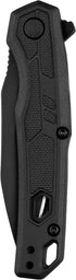 Kershaw Appa Folding Tactical Pocket Knife, SpeedSafe Opening, 2.75 Inch Black Blade and Handle, Lightweight