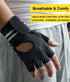 SUJAYU Weightlifting Gym Gloves for Men Women, Breathable Workout Gloves, Anti-Slip Exercise Gloves, Adjustable Wrist