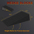 Squat Wedge Block Slant Board: Portable Squat Assist Equipment for Home Gym, Heel Elevated Wedges for Weightlifting,