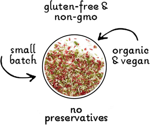 Holiday SuperFetti Dog Sprinkles 3oz - Organic Food Topper Made from Coconut, Red & Green Treat