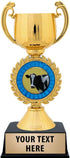 Crown Awards Personalized Cow Trophy, 7.25" Gold Cup Dairy Cow Trophies with