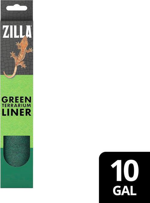 Zilla Reptile Terrarium Bedding Substrate, Green, 10G, 9.75" x 19.75"