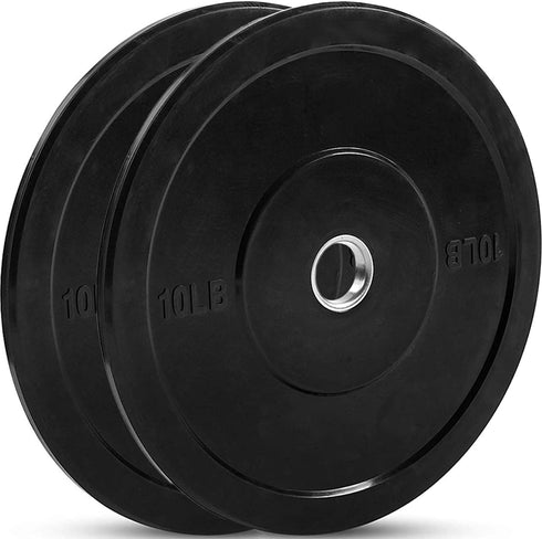 JFIT Olympic 2" Cast Iron Grip Plate or Rubber Bumper Plates - Singles or Pairs, 6 Weights Available