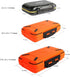 Goture Small Tackle Box, Waterproof Fishing Lure Storage Case - Orange SMALL 6.3'' X 3.5'' X 1.7''
