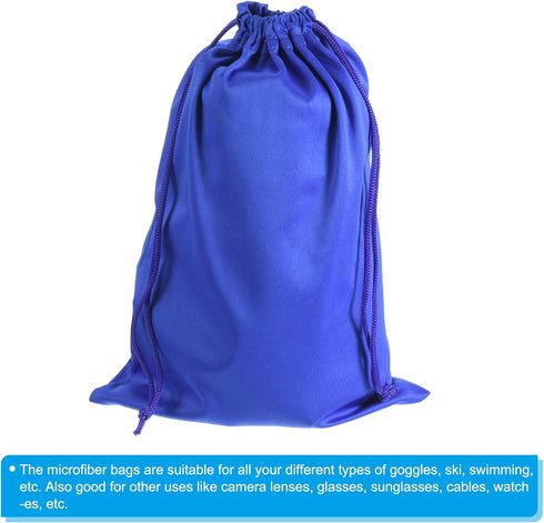 PATIKIL Ski Goggle Bag, Microfiber Snow Goggles Case Cover, Storage Sleeve Drawstring Pouch