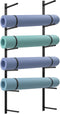 Yoga Mat Holder Wall Mount - Yoga Mat Storage Organizer for Foam Rollers, Skateboard, Ski Board