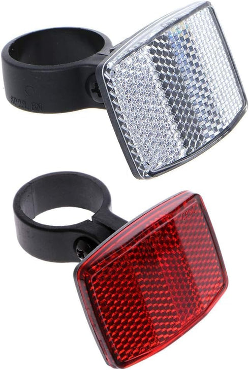 WsjiaboFux Red Bike Rear Safety Warnning Reflector Safety Bike Rear Reflector Light Back Reflective Boards Night Riding