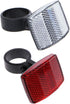 WsjiaboFux Red Bike Rear Safety Warnning Reflector Safety Bike Rear Reflector Light Back Reflective Boards Night Riding