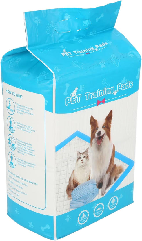 100 Count 45x60cm 17.7x23.6in (50pcs)) Pet Disposable Dog Pads, Quick Absorb Puppy Pee Pads with Leakproof Design