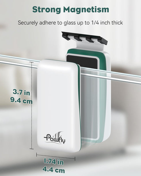 2 1/4 Inch Pawfly Strong Magnetic Fish Tank Cleaner Aquarium Glass Cleaner with Detachable Scrapers Floating Scrubber
