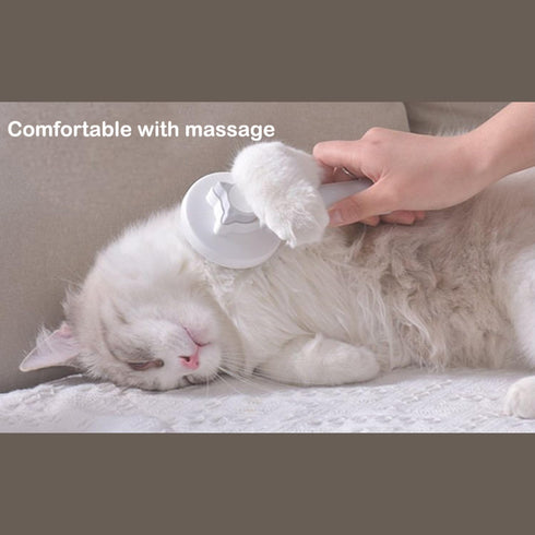 Cat Grooming Brush, Dog Slicker Brush for Shedding, Pet Hair Brush for Grooming, Gently Removes Loose Undercoat (Gray)