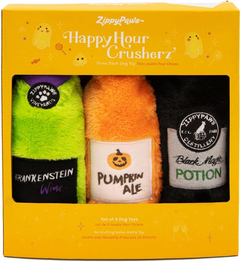 ZippyPaws Happy Hour Crusherz - Halloween Three Pack Toys