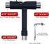 Upkeep All-in-One Multi-Function Portable Skate Tool - C&Xanadu with 2-in-1 Allen Wrench & Phillips Head Screwdriver