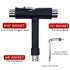 Skateboard Hardware 8PCS Bolts Set and All-in-One Portable Skate Tools with L-Type Phillips Head Wrench