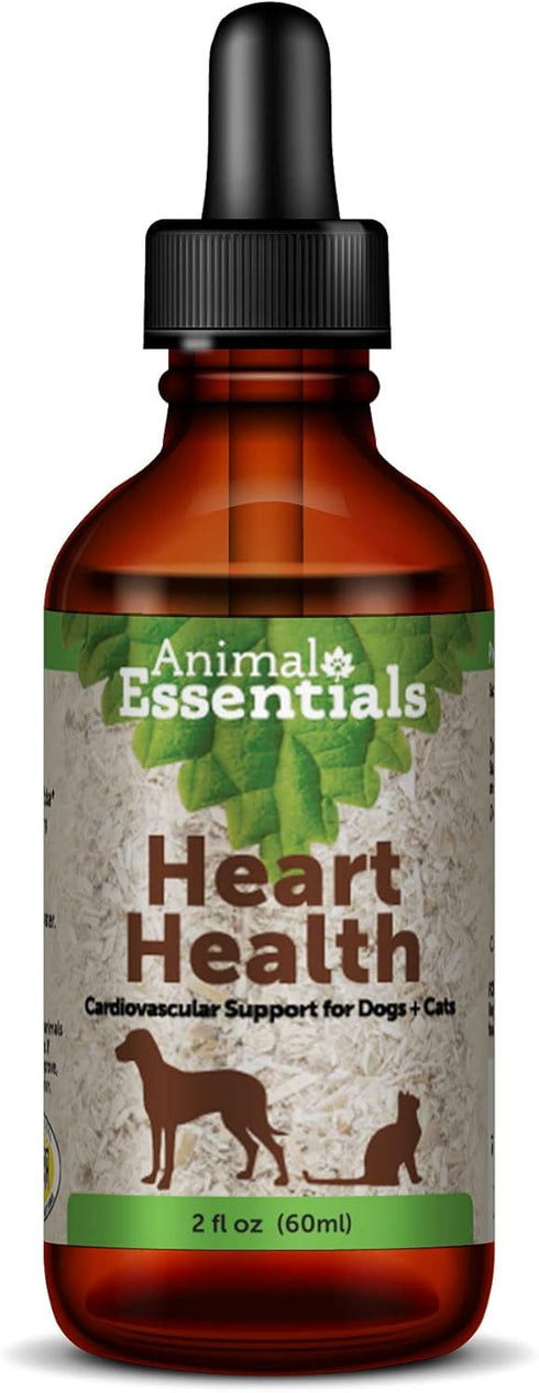 Animal Essentials Heart Health Supplement for Dogs & Cats - 2 Fl Oz, Organic Hawthorn Berry