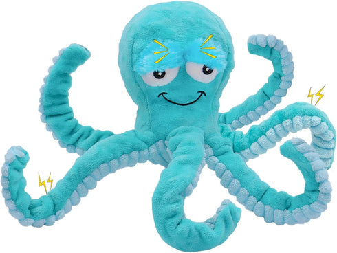 Octopus Dog Toys, Large Squeaky Interactive Plush Dog Toys for Small, Medium Puppies, Tug of War Training Aid