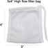 6 Pack Small Filter Bags for Activated Carbon, 3 by 4 inches High Flow Mesh Media Filter Bags
