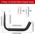 Heavdace Kayak Storage Hooks, Wall Mount Garage Canoe Storage Hangers for Kayaks or Paddleboards, Heavy Duty Wall Rack