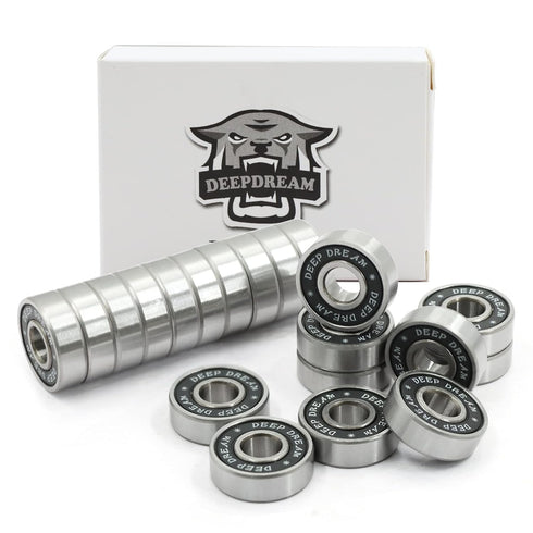 Premium 20Pcs 608rs Bearings Skateboard Bearings Longboard Bearings (8x22x7mm) - Double Rubber Sealed Deep Groove