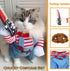 Dog Deadly Doll Costume, Pet Halloween Chucky Cosplay Accessories with Wig & Knife for Puppy, Cat, L Size (F)