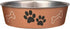 Loving Pets Bella Bowls - No Tip Stainless Steel Dog Food Water Bowl (Medium, Copper)