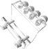 Acrylic Aquarium Soft Tube Fixture Holder for Pump Soft Hose, 2 Pieces