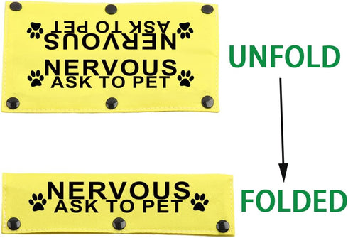 JXGZSO Nervous Rescue Dog Leash Wrap, Anxious Dogs Leash Sleeve Cover (N ASK to PET DLS)