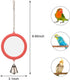 Hypeety Pet Bird Mirror with Bell Interactive Parrot Toy for Cockatiel Parakeets Canaries