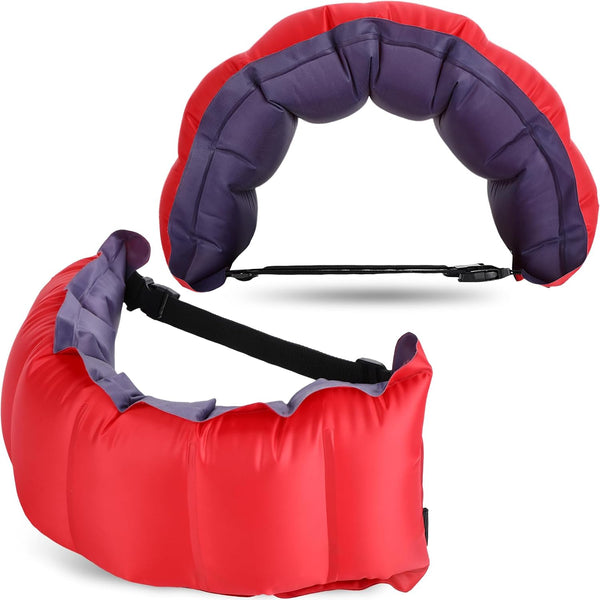 Inflatable Swim Belt - Portable Waist Floatation Belt for Adults, Adjustable Swimming Training Aid
