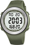 Waterproof Pedometer Watch for Seniors, Non-Bluetooth, No App Required, Steps and Calories Counter with LCD