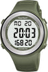 Waterproof Pedometer Watch for Seniors, Non-Bluetooth, No App Required, Steps and Calories Counter with LCD