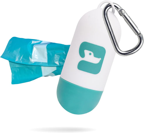 PawPail Dog Poop Bag Holder with Carabiner Clip - Durable & Leakproof