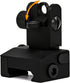 Gotical Flip Open Front and Rear Sight Set - Polyphenylene (PPS) for Picatinny Rail, Imported from Japan
