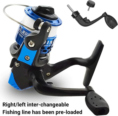 Kids Fishing Rod 1.5M 61Inch Portable Telescopic Fishing Pole and Reel Combos Full Kits for Youth