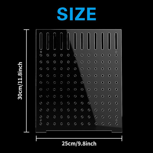 Fish Tank Divider Kit - Acrylic Aquarium Divider with 8 Suction Cups - Transparent Plate 9.8 * 11.8inch (25 * 30cm)