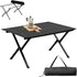 Guangshuohui Folding Camping Table Portable Picnic Table, Aluminum Collapsible Table,Lightweight Roll up Side