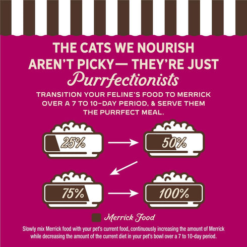 Simmered (Pack 24) 3 oz. Merrick Purrfect Bistro Beef, Tomato and Wild Rice Recipe Grilled Natural Wet Cat Food