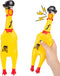 AMOR PRESENT Squeaky Rubber Chicken, Pirate Squeeze Chicken Toy for Halloween Party, Chew Toy for Pets, Prank Novelty