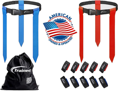 Set Trained Man Flag Football Belts, Adjustable Flag Football for Sports Teams, Training & Competition