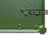 Hoki Found Silicone Pet Food Mats Tray, High-Lips Waterproof Dog Cat Feeding Mat, Dark Olive