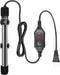 Adjustable Mini Aquarium Heater, 200W Submersible Small Fish Tank Heater with Digital Display