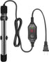 Adjustable Mini Aquarium Heater, 200W Submersible Small Fish Tank Heater with Digital Display