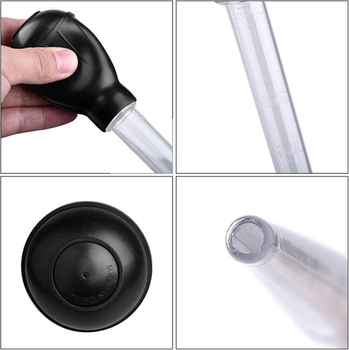 WEAVERBIRD Manual Fish Tank Water Changer - 30ml Aquarium Clean Pipette Dropper for Waste Removal