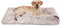 Bedfolks Waterproof Dog Crate Bed, Plush Dog Bed with Removable Washable Cover, Faux Fur Crate Pad for Extra Large