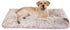 Bedfolks Waterproof Dog Crate Bed, Plush Dog Bed with Removable Washable Cover, Faux Fur Crate Pad for Extra Large